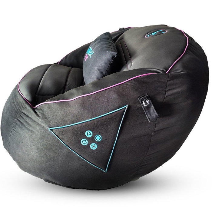 Stinger By Woxter Puff Stinger Gaming Azul y Negro con Relleno Stinger By Woxter Puff Stinger Gaming Azul y Negro con Relleno